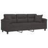 vidaXL 3-personers sofa m. puder hynder 180 cm mikrofiberstof m&oslash;rkegr&aring;