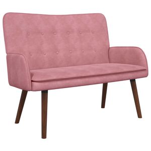 vidaXL 2-personers sofa Lyser&oslash;d 115 x 61 x 87 cm Fl&oslash;jl