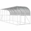 vidaXL H&oslash;nsehus Mod V&aelig;g S&oslash;lv 600 x 150 x 215 cm Galvaniseret st&aring;l