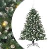 vidaXL Kunstigt juletr&aelig; Gr&oslash;n 150 cm PVC og plastik og st&aring;l