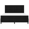 vidaXL Box spring seng med madras Sort 180 x 200 cm Stof