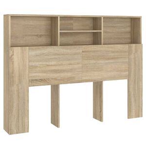 vidaXL sengegavlskab Sonoma Eg 140x19x103,5 cm