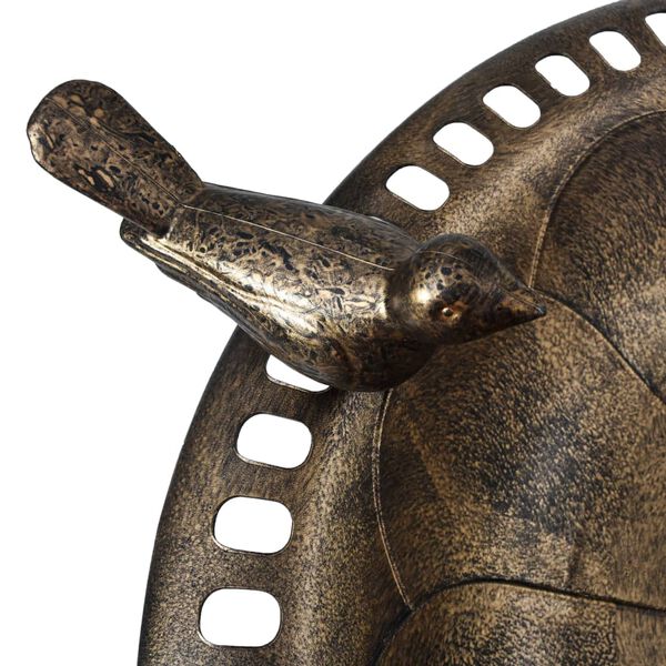 vidaXL fuglebad plastik bronzefarvet