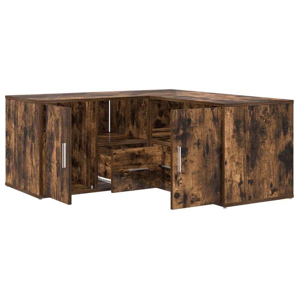 vidaXL hj&oslash;rneskab 160x40x45 cm konstrueret tr&aelig; r&oslash;get egetr&aelig;sfarve