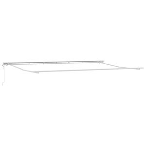 vidaXL Markiseramme Hvid 600 &times; 350 cm Aluminium