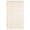 vidaXL flueforh&aelig;ng 118x220 cm chenille beige og hvid