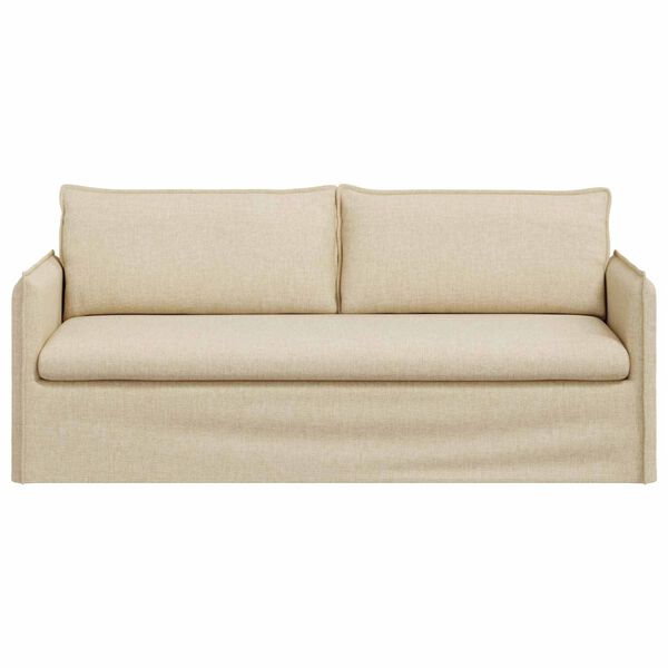 vidaXL Sofa Creme 196 x 82 x 85 cm Stof