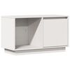 vidaXL tv-bord 74x35x44 cm massivt fyrretr&aelig; hvid