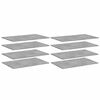 vidaXL boghylder 8 stk. 80x50x1,5 cm konstrueret tr&aelig; betongr&aring;