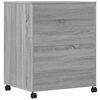vidaXL printerstativ med hjul 60x48x74 cm grå sonoma-eg