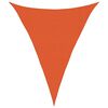 vidaXL solsejl 3x4x4 m 160 g/m&sup2; trekantet HDPE orange