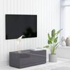 vidaXL tv-bord 80x34x30 cm konstrueret tr&aelig; gr&aring; h&oslash;jglans