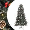 vidaXL Kunstigt juletr&aelig; med stativ Gr&oslash;n 210 cm PVC og plastik og st&aring;l