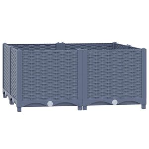 vidaXL h&oslash;jbed 80x80x38 cm polypropylen