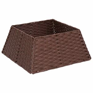 vidaXL Juletr&aelig;krave Firkantet M&oslash;rk Brun 50 x 50 x 25 cm polyrattan