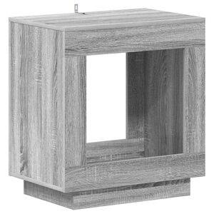 vidaXL Sidebord Gr&aring; sonoma-eg 60 x 40 x 65 cm Konstrueret tr&aelig;