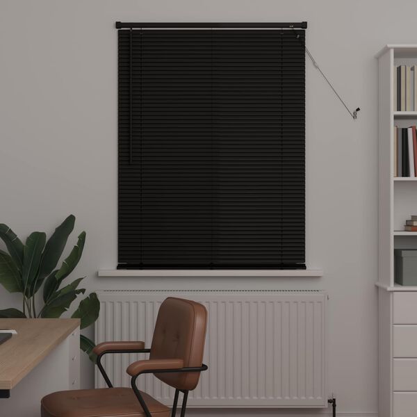 vidaXL Persienner Sort 150 x 80 cm PVC