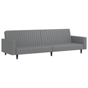 vidaXL 2-personers sovesofa kunstl&aelig;der gr&aring;