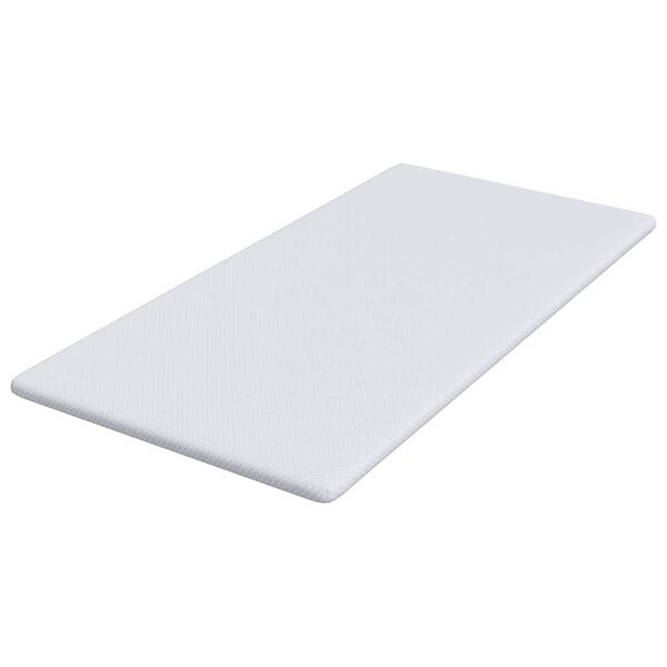 vidaXL Madras topper Hvid 70 x 200 x 3.5 cm Jacquard Stof