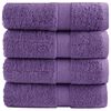 vidaXL Premium vaskeh&aring;ndkl&aelig;der SOLUND 4 stk. lilla 30x30 cm 600 gsm