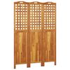 vidaXL 3-panels rumdeler 121,5x2x180 cm massivt akacietr&aelig;
