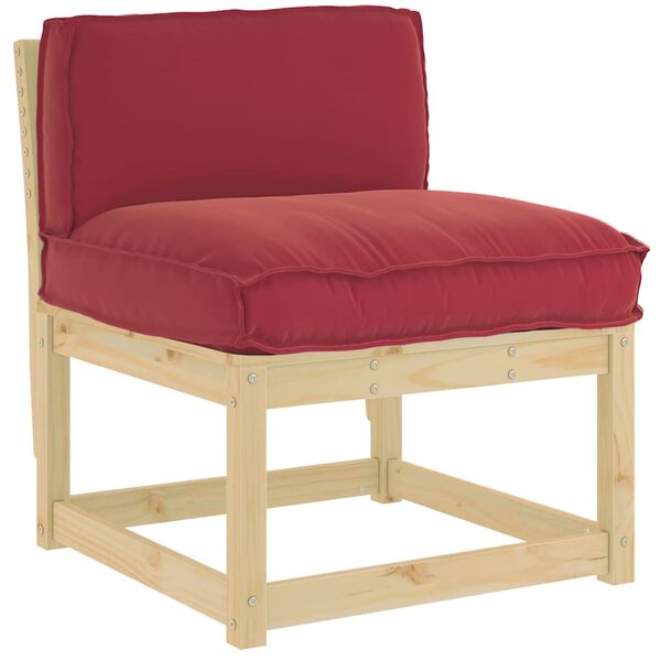 vidaXL Pude Vinr&oslash;d 80 x 40 x 12 cm Oxford stof