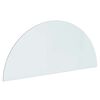 vidaXL Pejs glasplade Transparent 1200 x 500 mm Glas