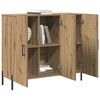 vidaXL Sideboard Artisan Egetr&aelig; 90 x 34 x 80 cm Konstrueret tr&aelig;