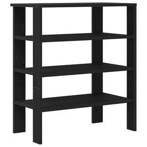 vidaXL skostativ 61x32x70 cm konstrueret tr&aelig; sort