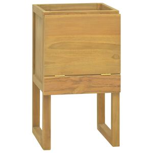 vidaXL badev&aelig;relsesskab 41x40x75 cm massivt teaktr&aelig;