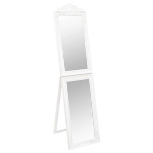 vidaXL fritst&aring;ende spejl 40x160 cm hvid