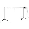 vidaXL automatisk grill med motor 150x46,5x82,5 cm rustfrit st&aring;l