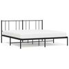 vidaXL sengeramme med sengegavl 183x213 cm metal sort