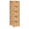 vidaXL opbevaringsenhed med 6 kurve 47 x 37 x 100 cm vandhyacint