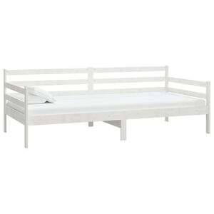 vidaXL daybed 90x200 cm massivt fyrretræ hvid