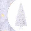 vidaXL Kunstigt juletr&aelig; med 300 LED'er Hvid 240 cm PVC og St&aring;l
