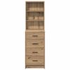 vidaXL Highboard artisan eg 40 x 41 x 135 cm Konstrueret tr&aelig;
