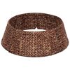 vidaXL Juletr&aelig;krave Rund Brun Dia. 45 x 22 cm Vandhyacint