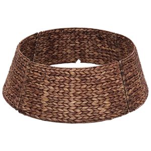 vidaXL Juletr&aelig;krave Rund Brun Dia. 45 x 22 cm Vandhyacint