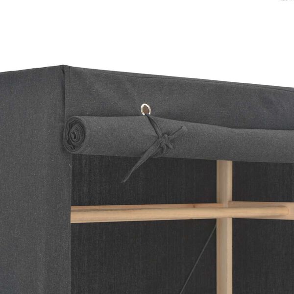 vidaXL klædeskab 79 x 40 x 170 cm stof grå