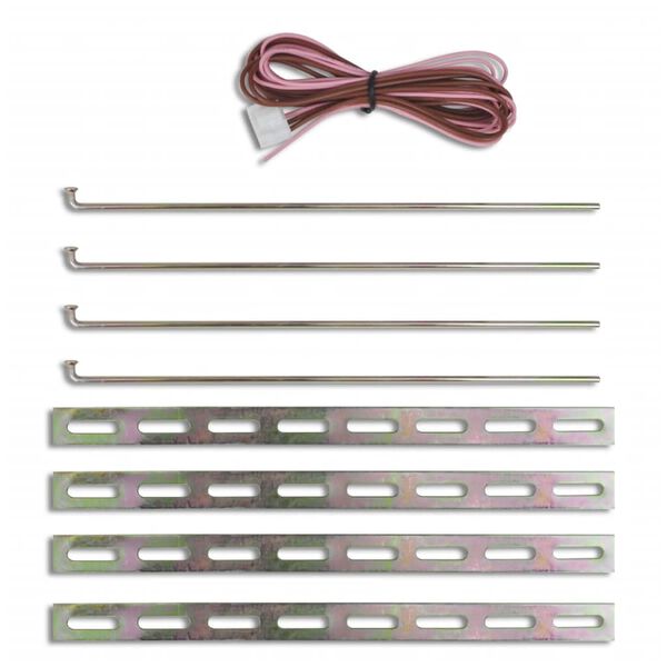 Centrallåssæt med 2 fjernbetjeninger, VW/Audi/Skoda, 4 motorer, 12 V