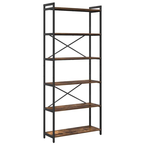 vidaXL Bogreol R&oslash;get eg 40 x 30 x 85 cm Konstrueret tr&aelig;