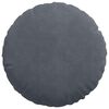 vidaXL Sædepuder 2 pcs Mørkegrå Ø 40 x 13 cm Fløjl