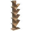 vidaXL Tr&aelig; Bogreol 6-Skabs 30 x 18 x 100 cm Konstrueret tr&aelig; Artisan-eg