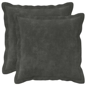 vidaXL Pudebetr&aelig;k 2 pcs HOUTEN Antracit 35 x 35 cm Mikrofiber Fleece