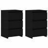vidaXL sengeborde 2 stk. 40x35x62,5 cm konstrueret tr&aelig; hvid