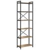 vidaXL Bogreol 60 x 30 x 189,5 cm Konstrueret tr&aelig; Artisan Egetr&aelig;