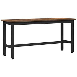 vidaXL Spiseb&aelig;nk R&oslash;get eg 100 x 32,5 x 48,5 cm Ingeni&oslash;rtr&aelig; og st&aring;l