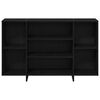 vidaXL Sideboard Sort eg 120 x 30 x 75 cm Konstrueret tr&aelig;