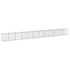 vidaXL gabionkurv med cover 1200x50x100 cm galvaniseret jern